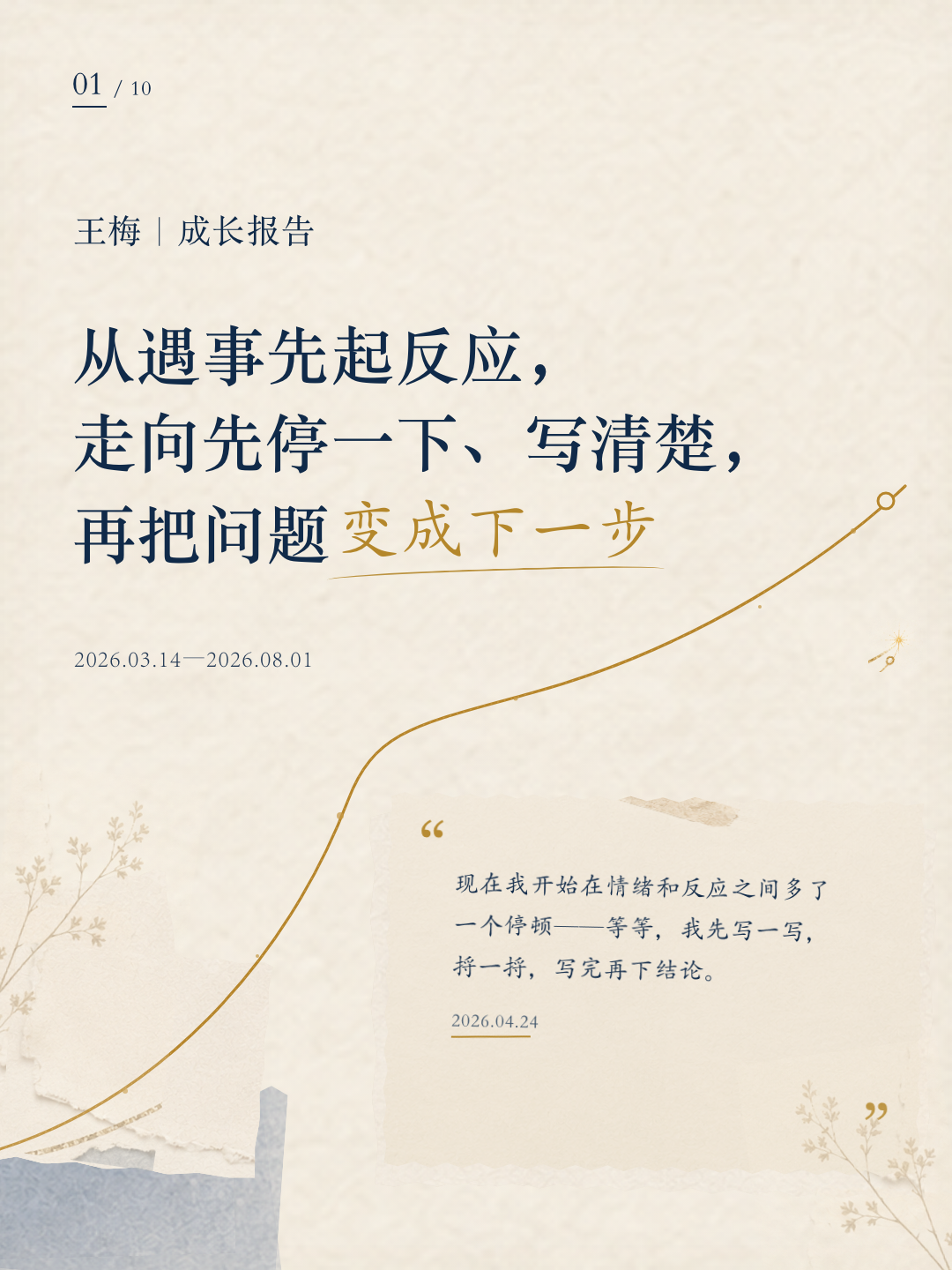 王梅成长报告第 1 页